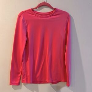 Women’s Pink Size Small Athletic Works Long Sleeve T- Shirt 💯 Polyester